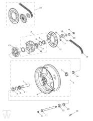 Hinterrad - Street Triple S660 ab 967907