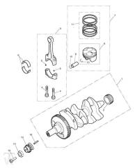 Kurbelwelle Kolben - Street Triple S660 ab 967907