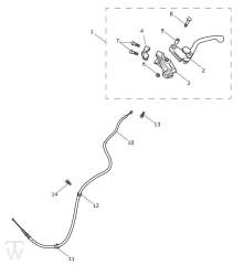 Kupplungsarmatur - Street Triple S660 ab 967907