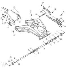 Schwinge - Street Triple S660 ab 967907