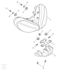 Hauptscheinwerfer - Speed Triple 1200 RX