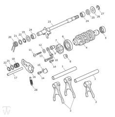 Schaltwelle Schaltwalze - Tiger 1200 GT Explorer