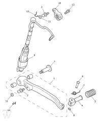 Schalthebel - Tiger 1200 GT Explorer