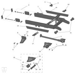 Schwinge Seitenständer - OSET TXP-24 Trial & Explore