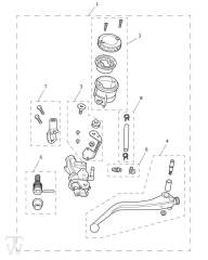 Hauptbremszylinder vorn - Tiger 900 GT Pro ab VIN BP5373