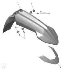 Kotflügel vorn - TF250X ab CF3825