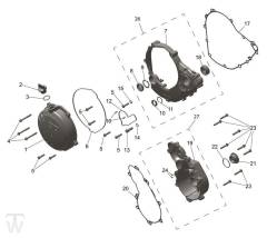 Motordeckel - TF250X ab CF3825