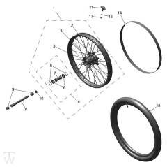 Vorderrad - TF250X ab CF3825