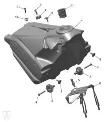 Benzintank - TF450-X