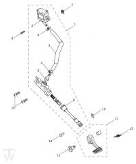 Hauptbremszylinder hinten Speed Twin Breitling