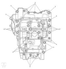 Motorgehäuse Schrauben Tiger 900 Bond