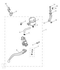Hauptbremszylinder vorn Street Triple Moto2 ab BN4429