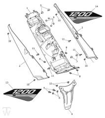 Kotflügel hinten Tiger 1200 Desert ab AV5527