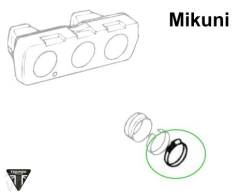 Ansaugschelle Mikuni (Airbox zum Vergaser) Trident 750 & 900