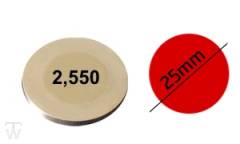 Shim D25mm, H2.550mm