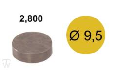 Shim D9.5mm, H2.800mm