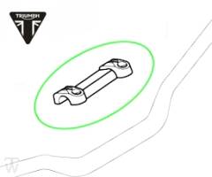 Handlebarklemmung Fork Yoke oben Speed Triple R up to VIN735436