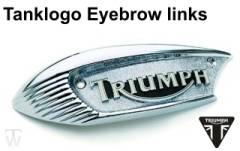 Tanklogo Eyebrow links Bonneville & T100 Vergaser