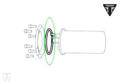 Benzinpumpendichtung rund  Speed Triple S ab FIN735438