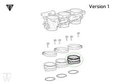 Ansauggummi zum Zylinderkopf Type 1  Street Triple bis FIN 560476