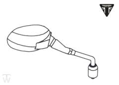 Spiegel rechts Tiger XR bis FIN855531
