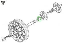Hinterrad O-Ring Tiger 885i (T709)
