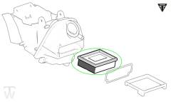 Luftfilter  Bonneville T100 bis FIN AC5926 +BudEkins