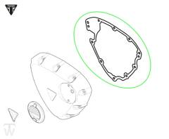 Lichtmaschinendeckeldichtung  Street Twin bis FIN AB9714