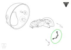 Hauptscheinwerfer Montageklammer Street Twin bis FIN AB9714