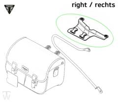 WaxCotton Taschenhalter Rechts Bonneville T120 bis FIN AC6129 +BudEkins & Diamond